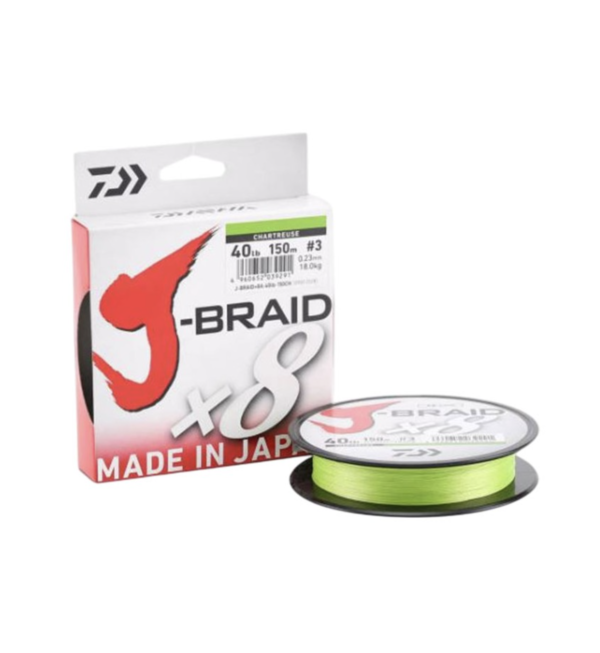 DAIWA J-BRAID X8 CHARTREUSE 300 MT